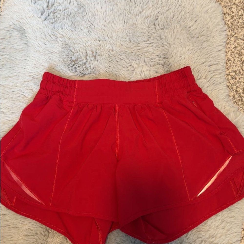 Women’s Red hotty hot shorts low rise
